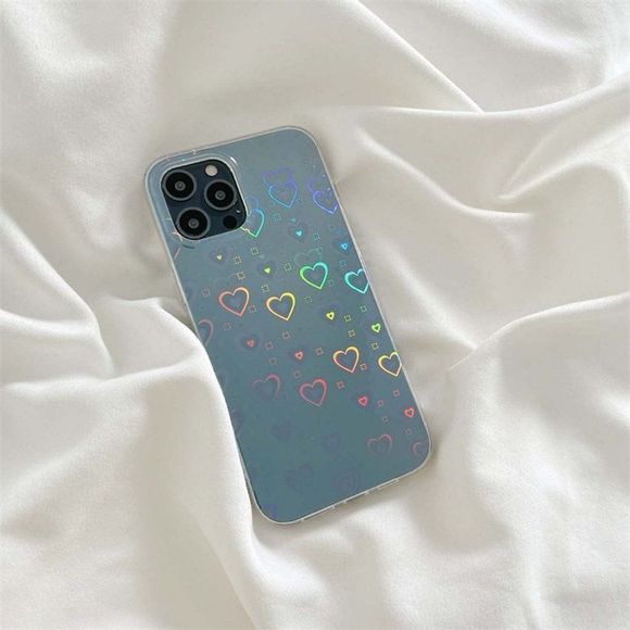 Fycyko Compatible with iPhone 11 Case with Clear Glitter Heart Pattern for Women - Picture 4 of 8